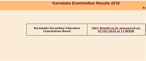 Karnataka SSLC results 2018: How to check result .